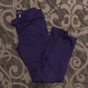 LOFT| Purple modern skinnies